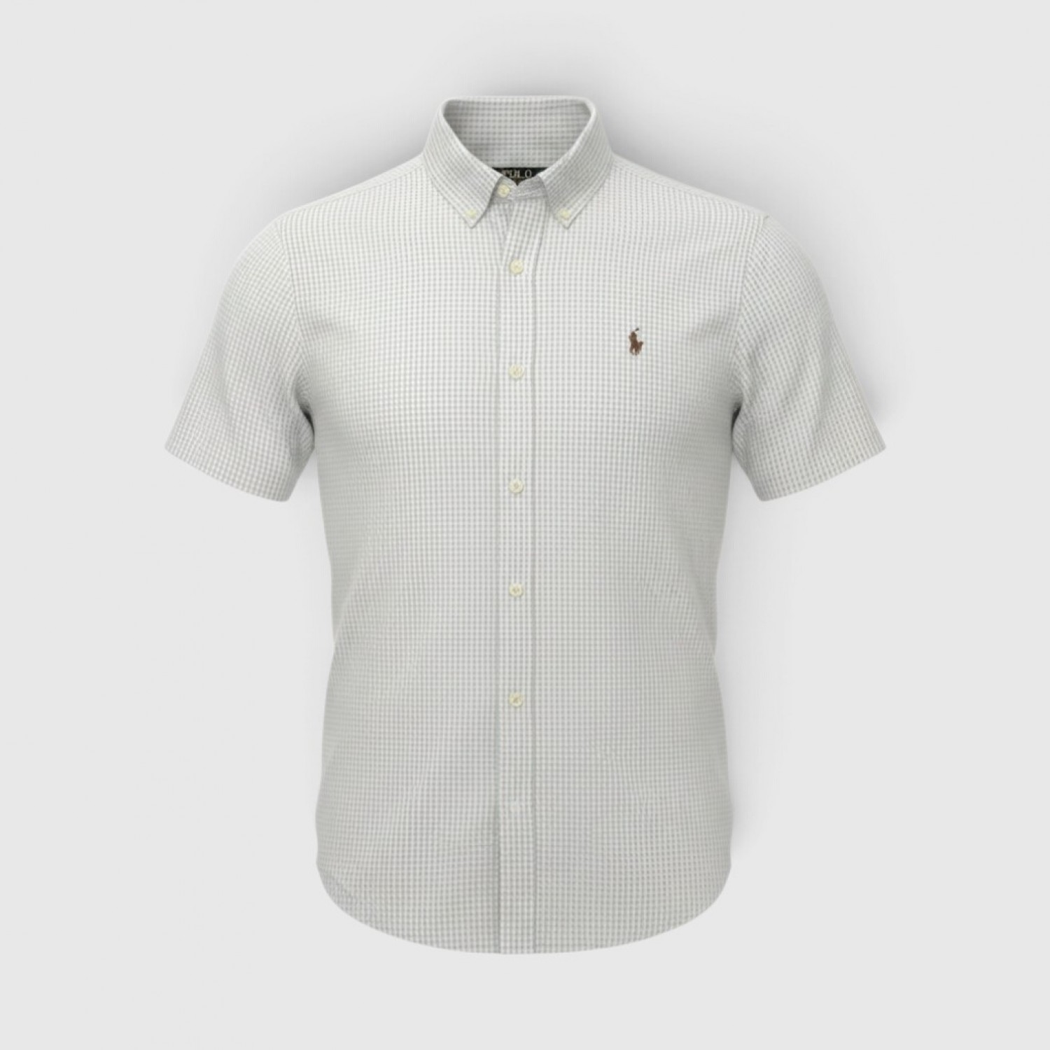 Polo Ralph Lauren Γκρι Καρό Πουκάμισο Short Sleeve / Pre-Owned